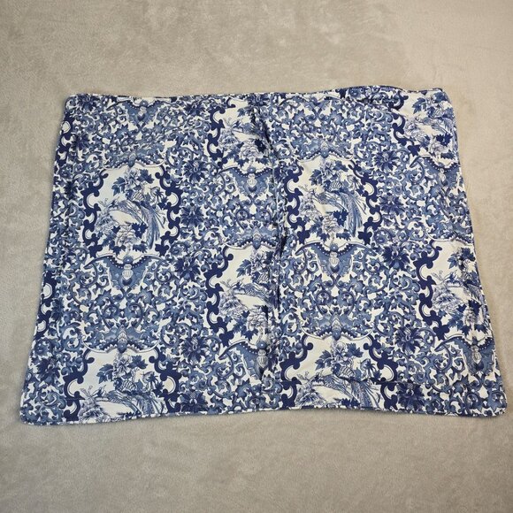 Ralph Lauren Blue White Pillowcase Set Tamarind Bird Pillow Sham Luxury Standard - Picture 12 of 12